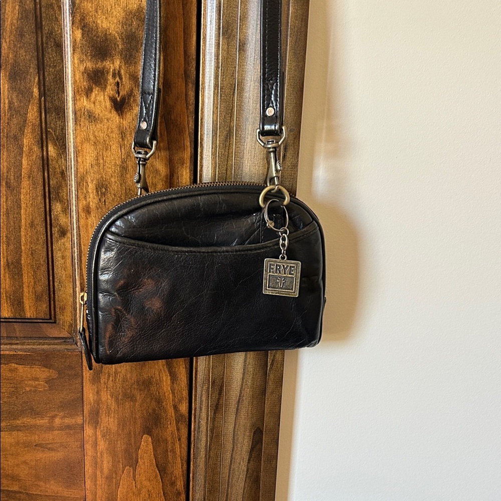 Frye Black Leather Shoulder Bag